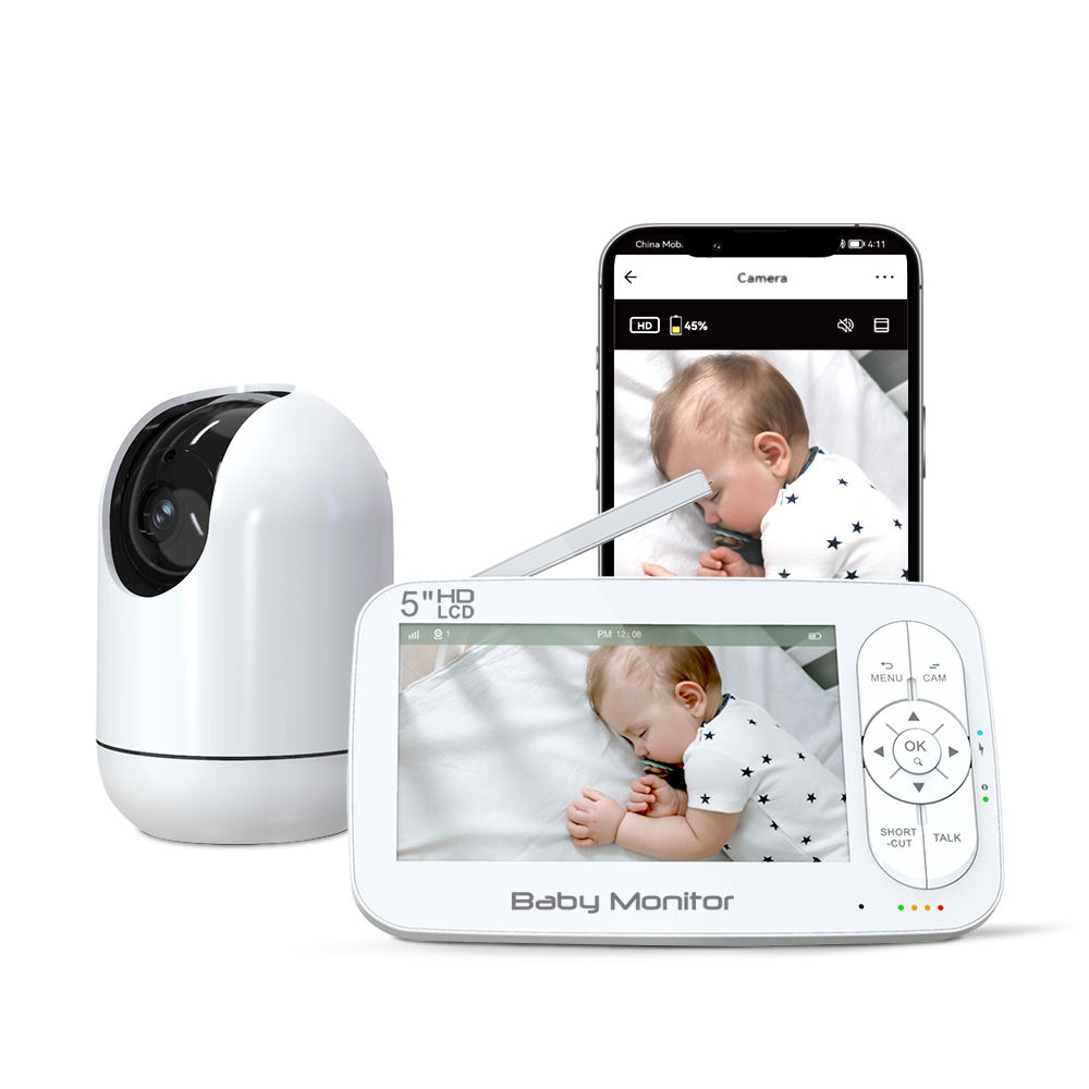 Baby Products Video - 5 pouces 2MP 1080P APP télécommande