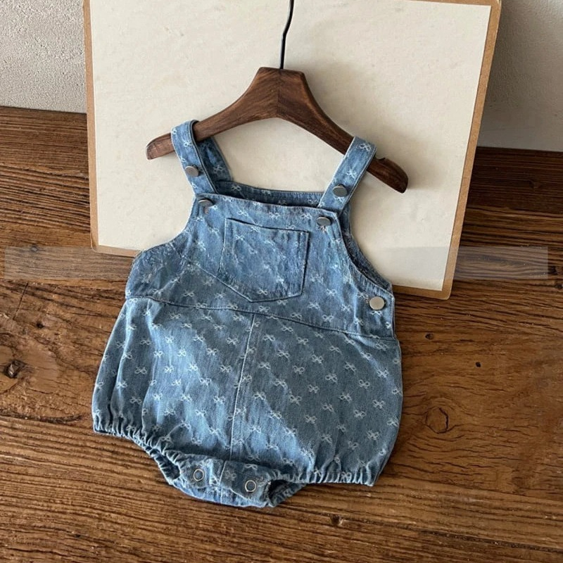 Baby Products Korean - Costume rampant en Denim imprimé avec