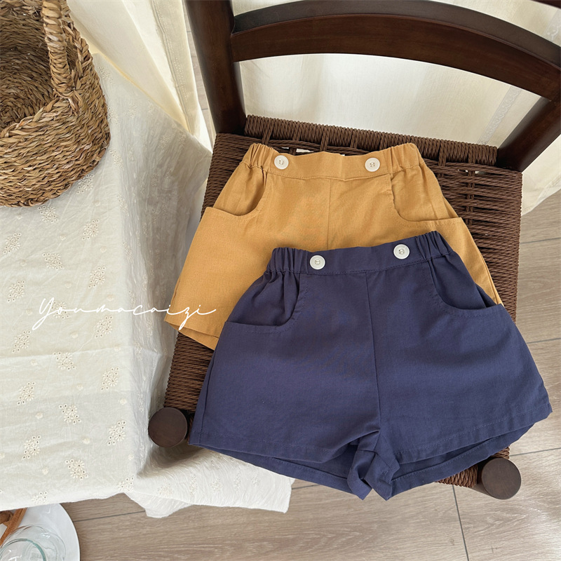 Baby Products Korean - Short en coton à boutons pour