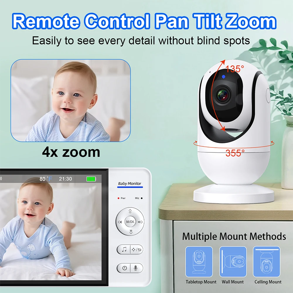 Pas de WiFi 7 pouces bébé moni - Baby Products Video avis et prix