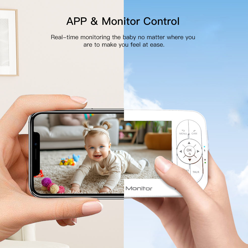 5 pouces 2MP 1080P APP télécom - Baby Products Video avis et prix