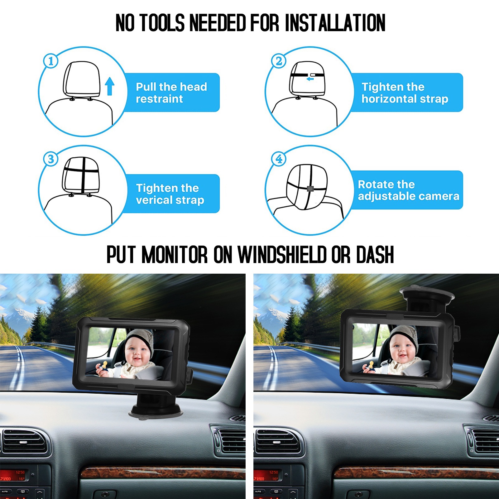 Miroir de voiture pour bébé 10 - Baby Products Video avis et prix