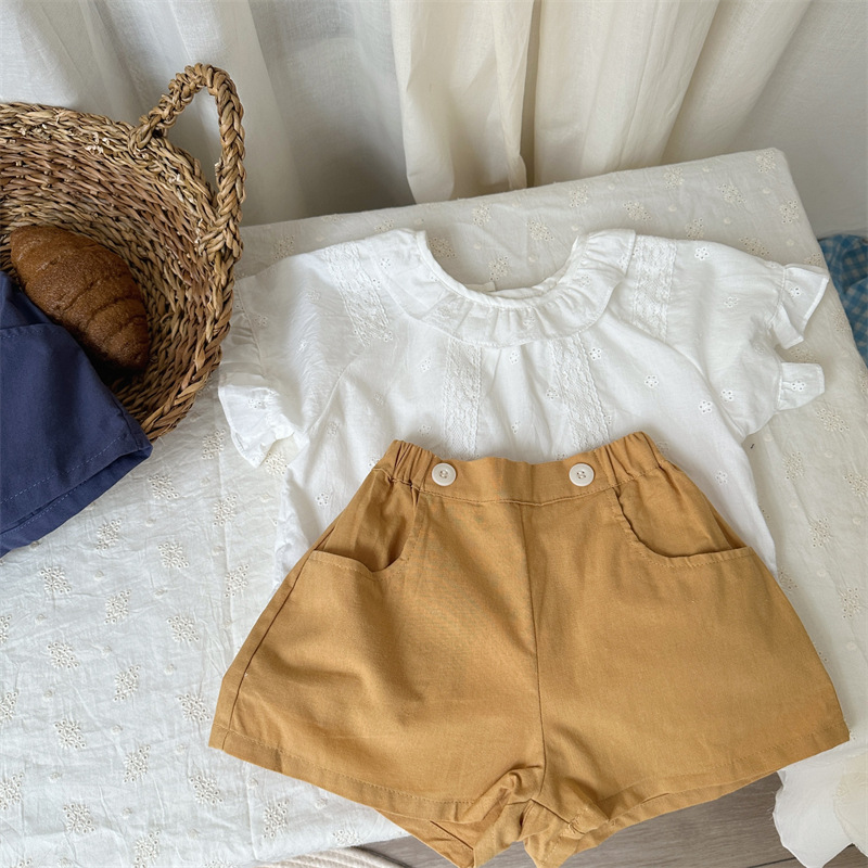 Short en coton à boutons pour  - Baby Products Korean avis et prix
